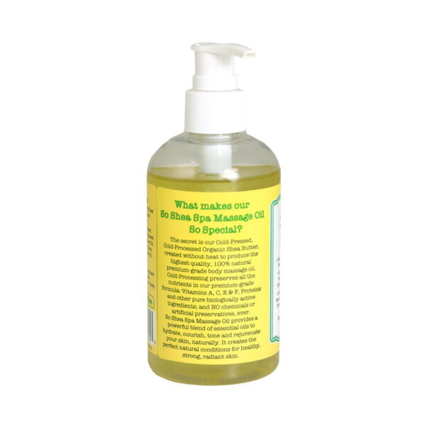 Shea Butter Massage Oil - 8 OZ - Image 3