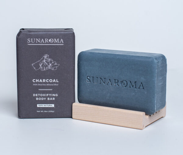 Soap Sunaroma charcoal 8oz - Image 4